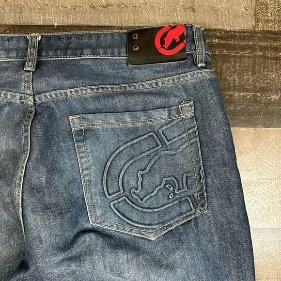 Ecko Unltd Jeans mens Size 38 x 29 Slim Straight Jeans rhino pocket y2k - Picture 9 of 9